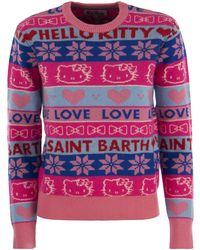 Mc2 Saint Barth - Wool-Blend Jumper With Embroidery - Lyst