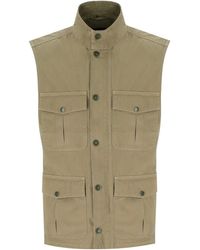 Barbour - Corbridge Stone Vest - Lyst