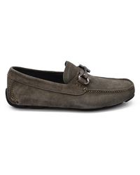 Ferragamo - Driver Gancini Loafers - Lyst