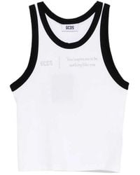 Gcds - Sleeveless Tank Top With Round Neck - Lyst