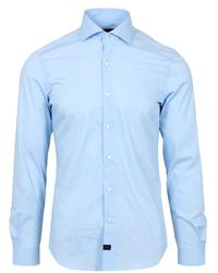 Fay - Chemises bleu clair - Lyst