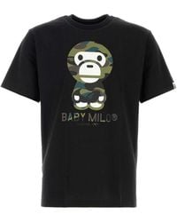 A Bathing Ape - Cotton 1St Camp Baby Milo T Shirt - Lyst