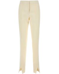 Jil Sander - Ivory Viscose Blend Pant - Lyst