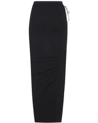 Rick Owens - Cotton Long Skirt - Lyst