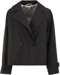 Weekend by Maxmara - Wkdboero Cropped Double Breasted Technical Jacket - Lyst