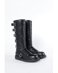 Ann Demeulemeester - Ditte Rounded Boots With Belts - Lyst