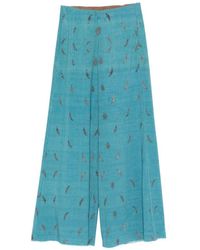 Pierre Louis Mascia - Printed Silk Trousers - Lyst