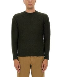 Aspesi - Relaxed Fit Wool Jersey Sweater - Lyst