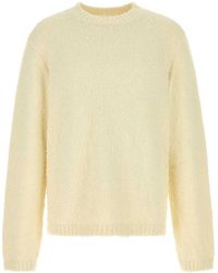 Séfr - Ivory Cotton Blend Oversize Odilon Sweater - Lyst