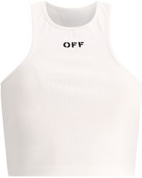 Off-White c/o Virgil Abloh - Off- "Off Stamp" Ribbed Tank Top - Lyst
