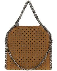Stella McCartney - Camel Alter Suede Falabella Handbag - Lyst