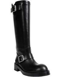 Ann Demeulemeester - Arwa Engineer High Boots With Buckles Tuxon - Lyst