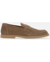 Doucal's - Mink Suede Loafers - Lyst