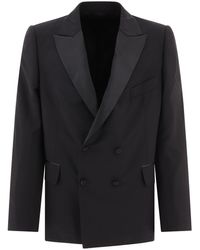 Bode - Double Breasted Tuxedo Blazer - Lyst