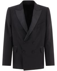 Bode - Double-breasted Tuxedo Blazer - Lyst