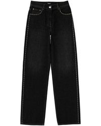 Versace - Jeans With Studs And Crystals Decoration - Lyst