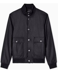Emporio Armani - Blouson Virgin Wool - Lyst