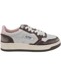 Autry - Medalist Low Wom Yb02 Laminated Suede/Suede/Mustang Sugar - Lyst