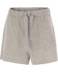Majestic - Shorts With Drawstring Waist - Lyst