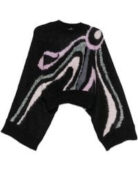 PUCCI - Cropped Trui Met Marmo-Print - Lyst