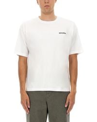 Aspesi - T Shirt With "Listen" Print - Lyst