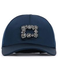 Roger Vivier - Flowers Embellished Baseball Hat - Lyst