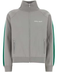 Miu Miu - Light Tech Fabric Sweatshirt - Lyst