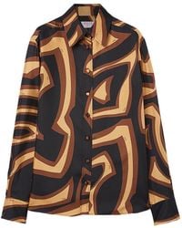 PUCCI - Labyrinth Print Silk Shirt - Lyst