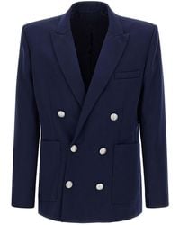 Balmain - Grain De Poudre Blazer - Lyst