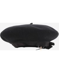 Patou - Wool Beanie With Grosgrain Bow - Lyst