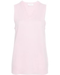 SPORTMAX PRE - V Necked Wool Vest - Lyst
