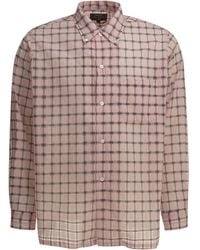 Beams Plus - Open Db Nylon Airy Plaid Nylon Casual Shirt - Lyst