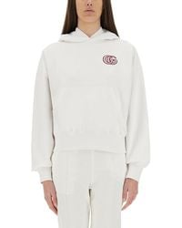 Gucci - Cotton Sweatshirt With Embroidery - Lyst