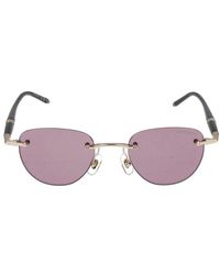 Montblanc - Zonnebrillen Mb0412 S 002 Gold Black Violet /20 /150 - Lyst