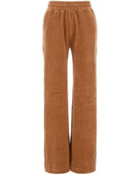 Chloé - Peach Velvet Joggers - Lyst