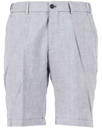 Berwich - Ber_Muda Elax Pants Lyocell Linen Cotton Bermuda Short - Lyst