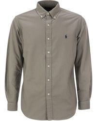 Polo Ralph Lauren - Custom-Fit Garment Dyed Oxford Shirt - Lyst