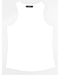 LA ROSE - Ribbed Cotton Tank Top - Lyst