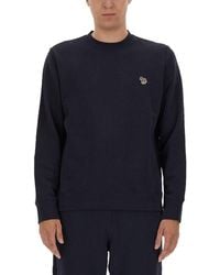 Paul Smith - Organic Cotton Sweatshirt With Zebra Motif - Lyst