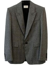 Saint Laurent - Checked Single-Breasted Blazer - Lyst