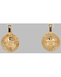 Versace - Versa-Style Mini Goldtone Earrings - Lyst