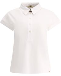 Herno - Poplin And Monogram Polo Shirt - Lyst