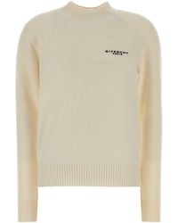 Givenchy - Ivory Wool Blend Sweater - Lyst