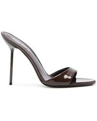 Paris Texas - Lidia Leather Heel Sandals - Lyst