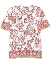Etro - Cotton T-Shirt Roma - Lyst