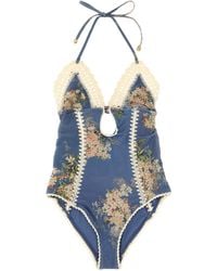 Zimmermann - 'cascadian Keyhole Crochet' One Piece Swimsuit - Lyst