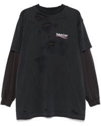 Balenciaga - Political Campaign Cotton T-Shirt - Lyst