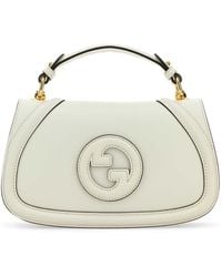 Gucci - Ivory Leather Blondie Handbag - Lyst