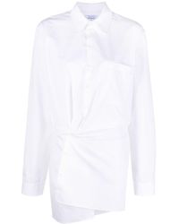 Off-White c/o Virgil Abloh - Vestido camisero asimétrico - Lyst