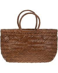 Dragon - Dreisprung kleiner gewebter Ledertasche - Lyst